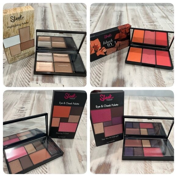 Lot of 4 SLEEK Makeup Highlighting & Eye & Cheek Palette ~ NEW NIB - Picture 1 of 6
